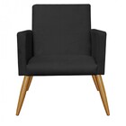 Kit 04 Poltronas Nina Decorativa Sala De Estar Recepção Suede