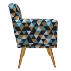 Kit 04 Poltronas Nina Rodapé Sala De Estar Recepção Escritóri