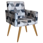 Kit 04 Poltronas Nina Sala De Estar Recepção Escritório Losan