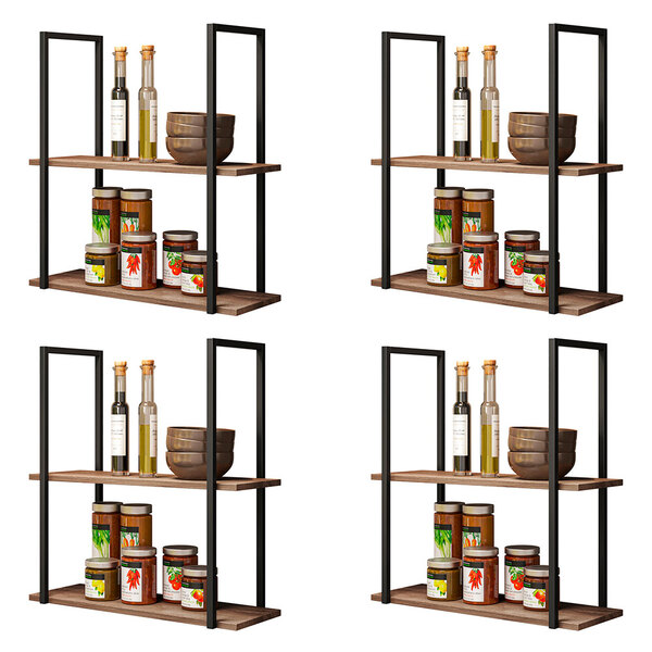 Kit 04 Prateleiras Multiuso Industrial Boreal Demolição 60cm