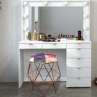 Kit 04 Puff Banqueta Aramado Luna Hexágono Base Bronze Triâng