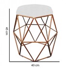 Kit 04 Puff Banqueta Aramado Luna Para Penteadeira Hexágono B