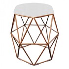 Kit 04 Puff Banqueta Aramado Luna Para Penteadeira Quarto Hex