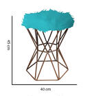 Kit 04 Puff Banqueta Louis Aramado Hexágono Para Penteadeira