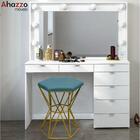 Kit 04 Puff Banqueta Louis Industrial Hexágono Ferro Dourado