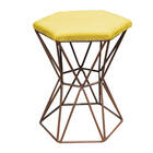 Kit 04 Puff Banqueta Louis Industrial Para Penteadeira Sala H