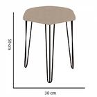 Kit 04 Puffs Banqueta Alta Bita Industrial Pé De Ferro