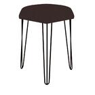 Kit 04 Puffs Banqueta Alta Bita Industrial Pé De Ferro