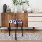 Kit 04 Puffs Banqueta Alta Bita Industrial Sala Penteadeira P