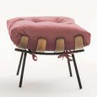 Kit 04 Puffs Banqueta Costela Suede Rose Gold