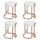 Kit 04 Puffs Dara Corino Branco Base Industrial Cobre - D'ros