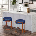 Kit 04 Puffs Dara Suede Base Industrial Cobre - D'rossi - Azu