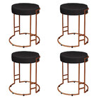 Kit 04 Puffs Dara Suede Base Industrial Cobre - D'rossi - Pre