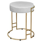 Kit 04 Puffs Dara Suede Base Industrial Dourado - D'rossi - B