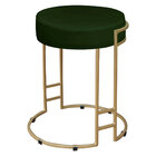 Kit 04 Puffs Dara Suede Base Industrial Dourado - D'rossi - V