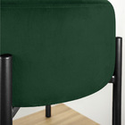 Kit 04 Puffs Iron Suede Verde Base Preto Palito