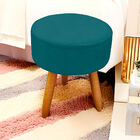 Kit 04 Puffs Redondos Para Sala E Quarto Palito Mel Suede Esc