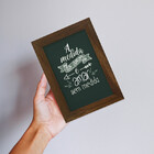 Kit 04 Quadros 10x15cm E 7,5x10cm Moldura:betume