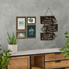 Kit 04 Quadros 10x15cm E 7,5x10cm Moldura:betume