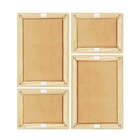 Kit 04 Quadros 10x15cm E 7,5x10cm Moldura:pinus