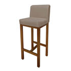 Kit 05 Banqueta Alta Com Encosto Aila Cozinha Balcão Bistrô B