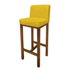 Kit 05 Banqueta Alta Com Encosto Aila Cozinha Balcão Bistrô B