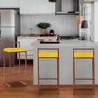 Kit 05 Banqueta Alta Industrial Balcão Bistrô Ferro Bronze