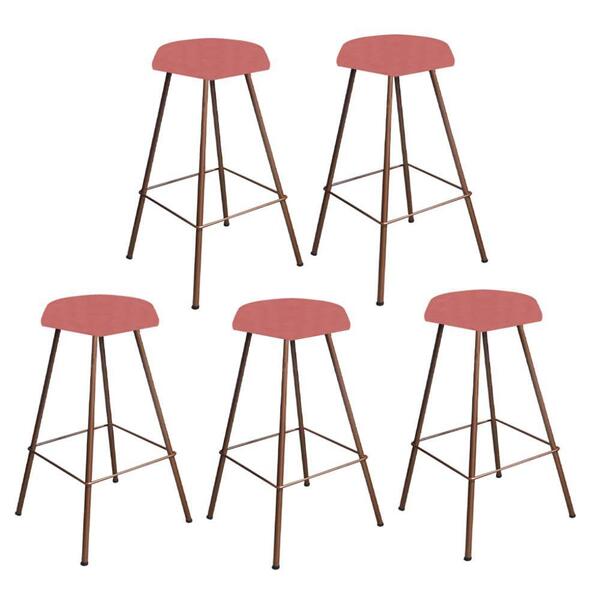 Kit 05 Banqueta Alta Lari Eiffel Bronze Rose Gold