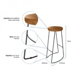 Kit 05 Banqueta Alta Lena Industrial Cozinha Bar Balcão Bistr