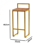 Kit 05 Banqueta Alta Lina Industrial Cozinha Bar Balcão Bistr