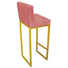 Kit 05 Banqueta Alta Linne Com Encosto Cozinha Bar Balcão Bis