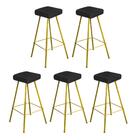 Kit 05 Banqueta Alta Lira Eiffel Corino Preto