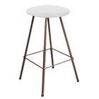 Kit 05 Banqueta Alta Loni Eiffel Suede Branco