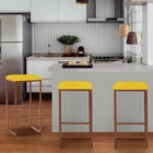 Kit 05 Banqueta Alta Lua Industrial Cozinha Bar Balcão Bistrô