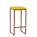 Kit 05 Banqueta Alta Lua Industrial Cozinha Bar Balcão Bistrô