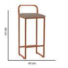 Kit 05 Banqueta Alta Luffi Com Encosto Cozinha Bar Balcão Bis