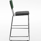 Kit 05 Banqueta Alta Sala Jantar Fixa Allana L02 Facto Verde