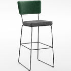 Kit 05 Banqueta Alta Sala Jantar Fixa Allana L02 Facto Verde