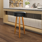 Kit 05 Banquetas Alta Bancada Gourmet Áustria 70cm Estofada P