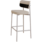 Kit 05 Banquetas Alta Bar Cozinha Sala De Jantar Aço Branco K