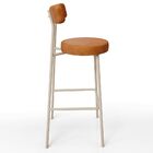 Kit 05 Banquetas Alta Bar Cozinha Sala De Jantar Aço Milão Ar