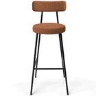 Kit 05 Banquetas Alta Bar Cozinha Sala De Jantar Em Aço Milão