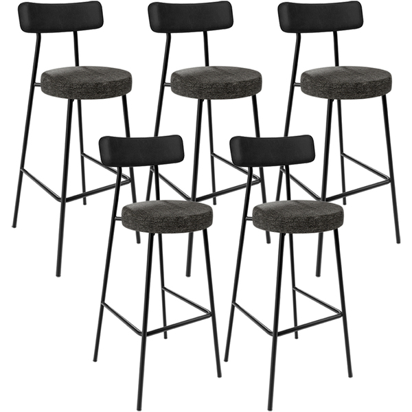 Kit 05 Banquetas Alta Bar Cozinha Sala De Jantar Milão L02 Co