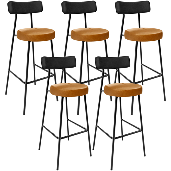 Kit 05 Banquetas Alta Bar Cozinha Sala De Jantar Milão L02 Co