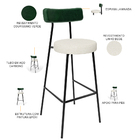 Kit 05 Banquetas Alta Bar Cozinha Sala De Jantar Milão L02 Fa