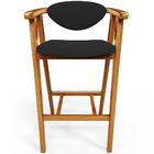 Kit 05 Banquetas Alta Para Cozinha Bancada Bar Sala De Jantar