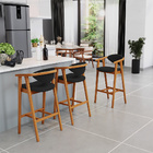 Kit 05 Banquetas Alta Para Cozinha Bancada Bar Sala De Jantar