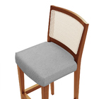 Kit 05 Banquetas Alta Para Cozinha Encosto Em Tela Branco Zio