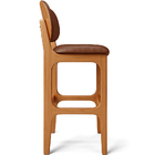 Kit 05 Banquetas Alta Para Cozinha Madeira Fixa Betta L02 Imb