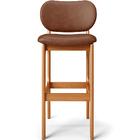 Kit 05 Banquetas Alta Para Cozinha Madeira Fixa Betta L02 Imb